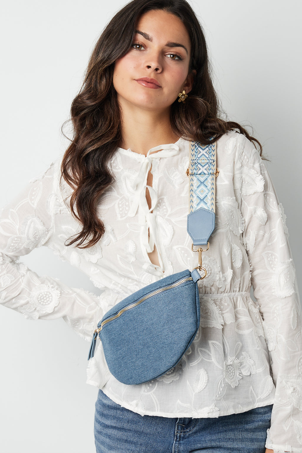 Bronze brilliance shoulder bag - coppery