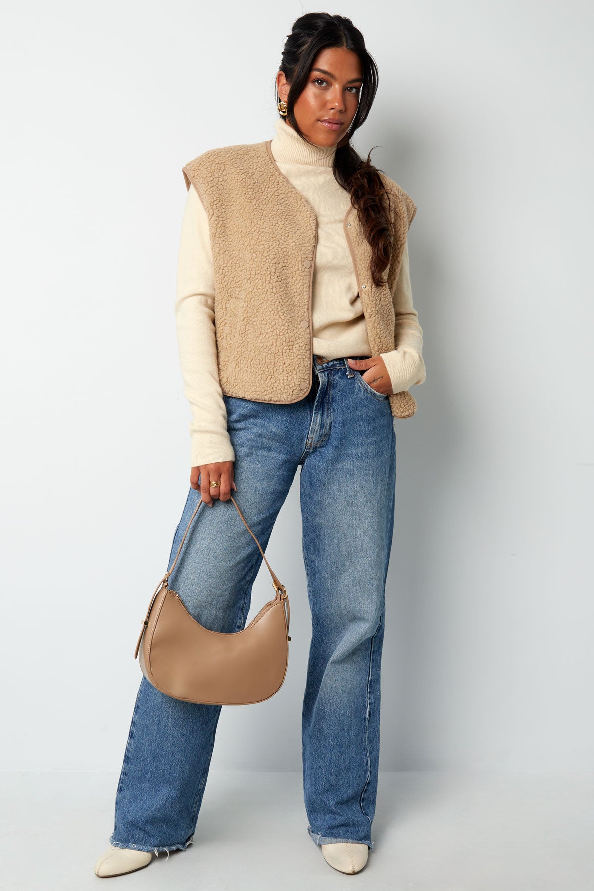 Colorful crescent moon bag