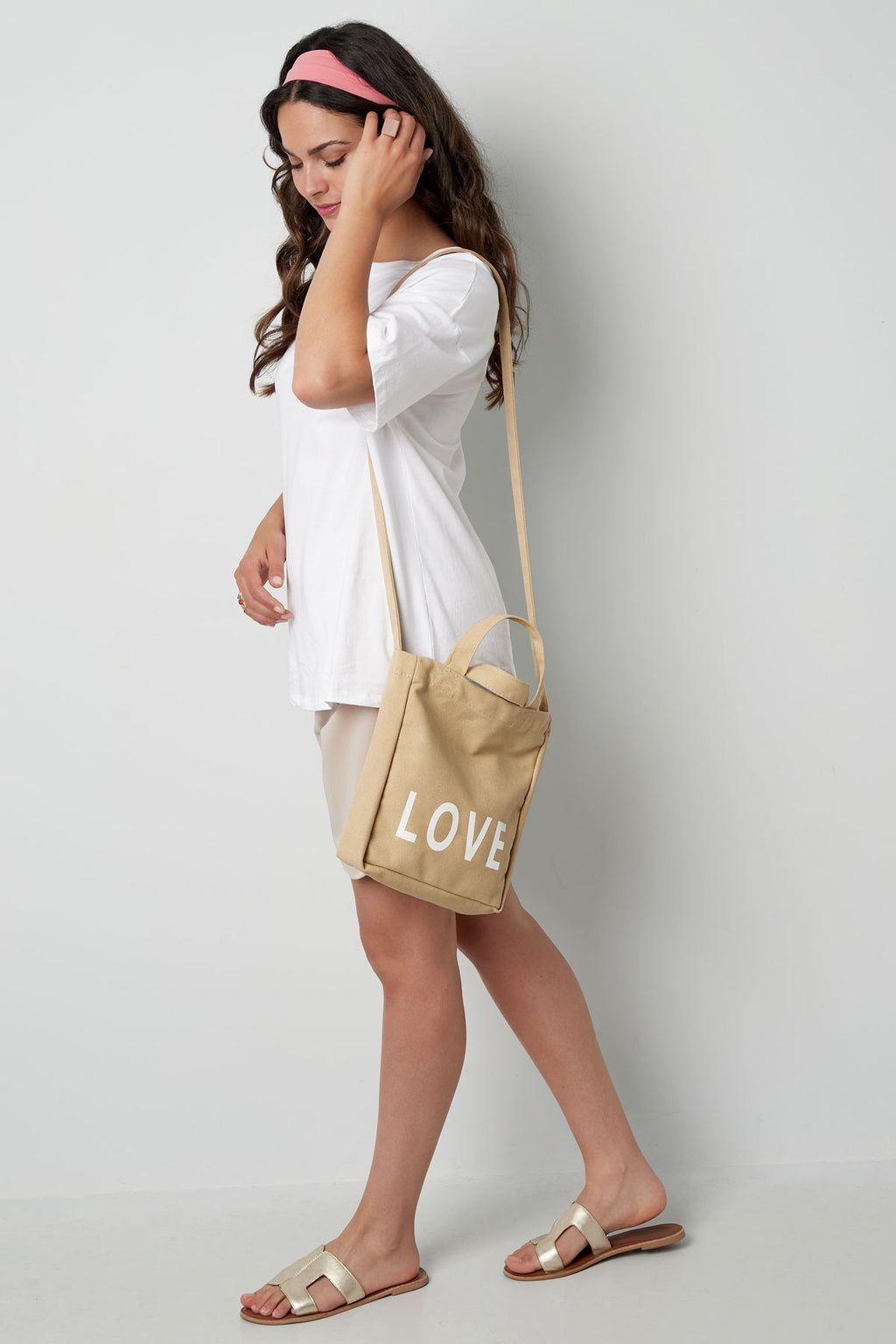 Small canvas bag love