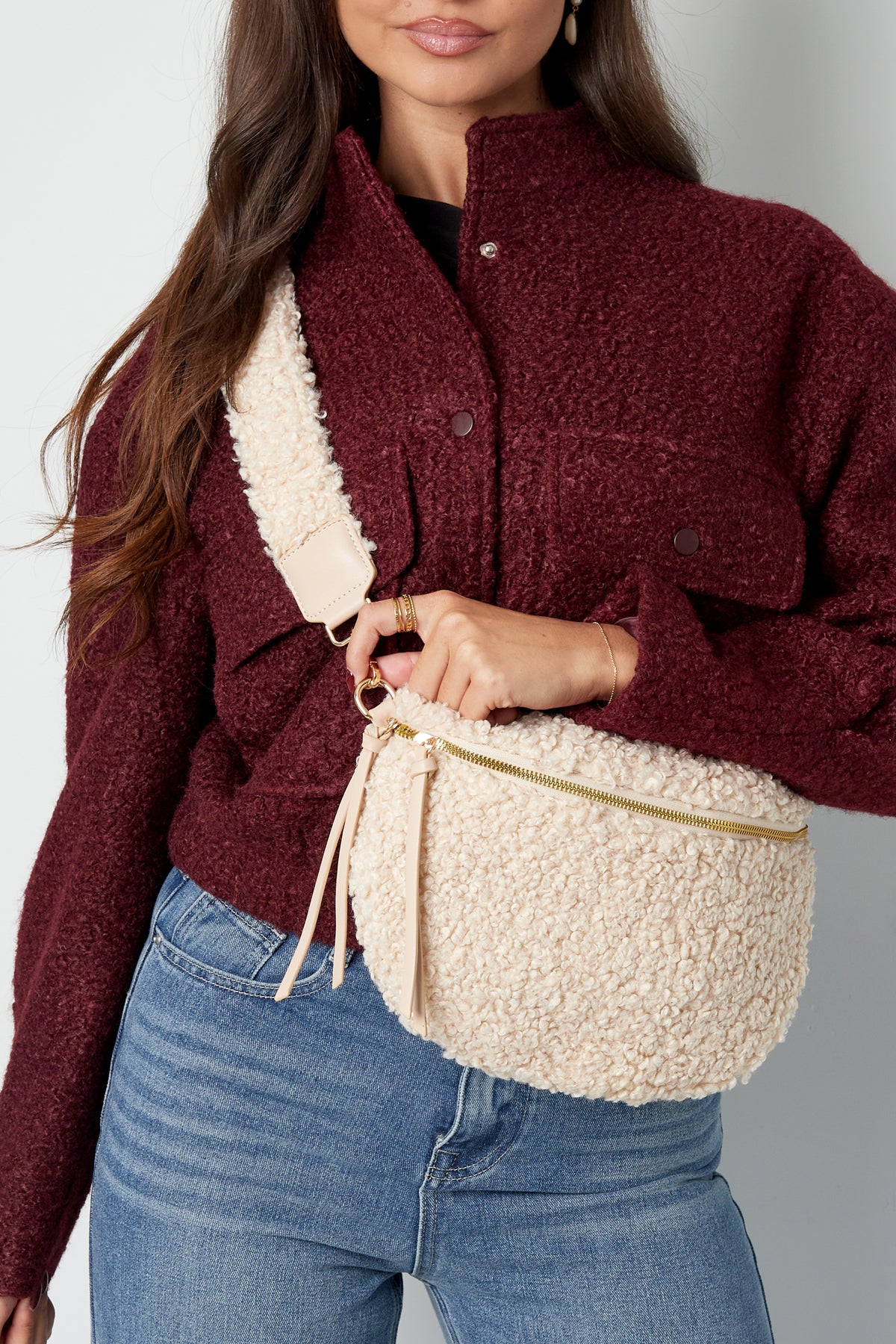 Basic teddy bag - Off white