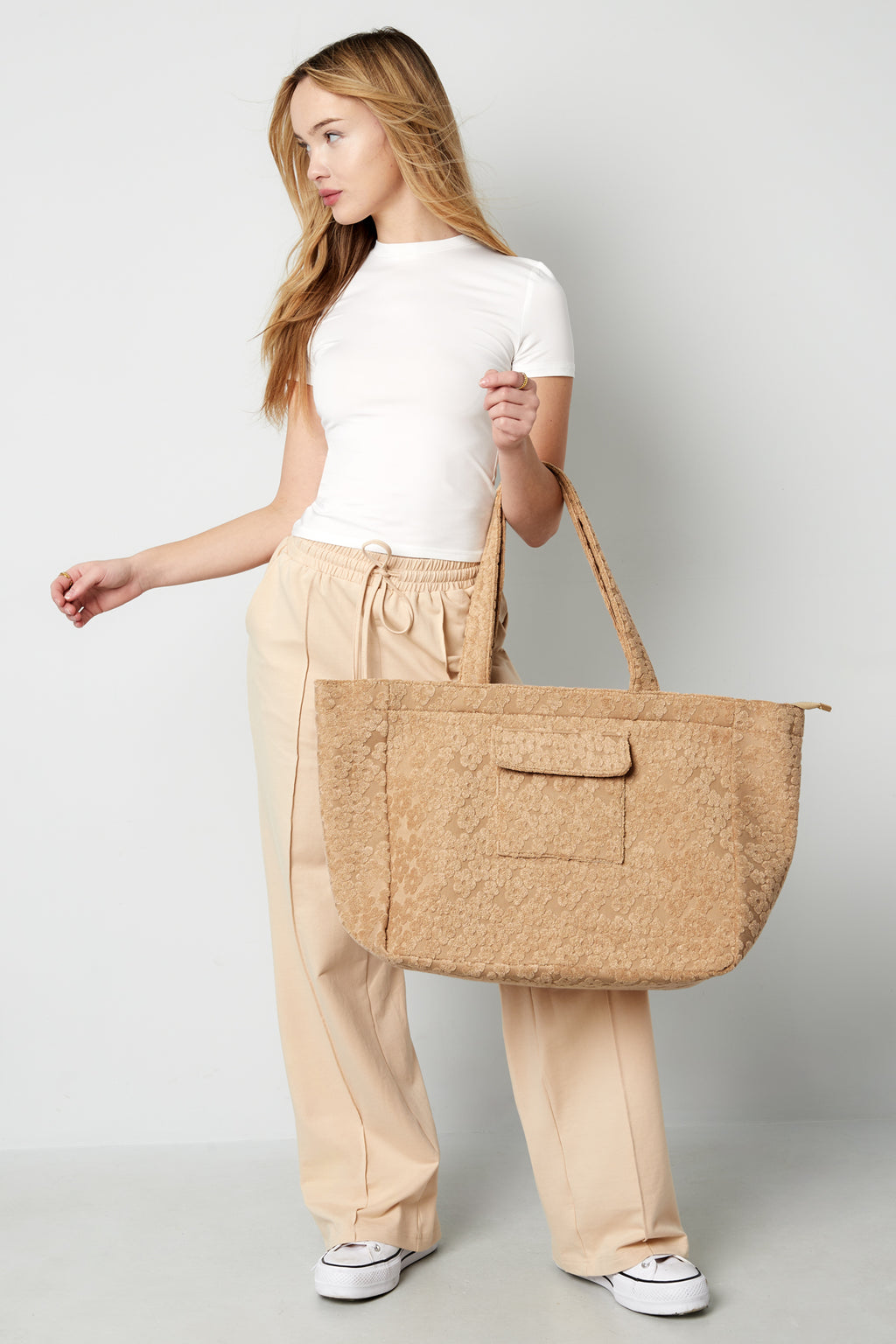 Large flower girl bag