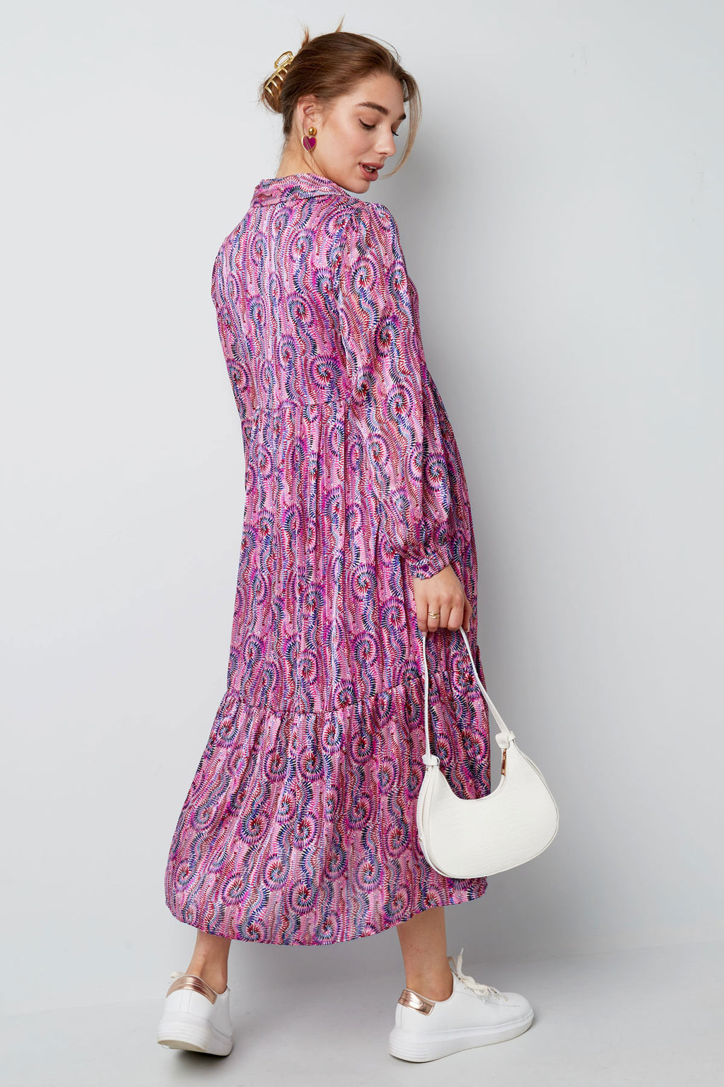 Dress paisley print pink multi