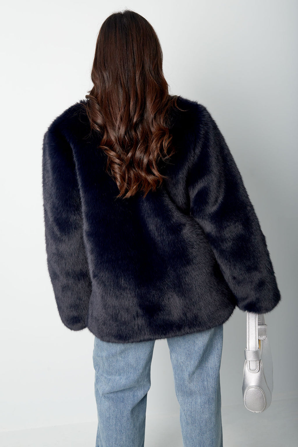 Faux fur coat
