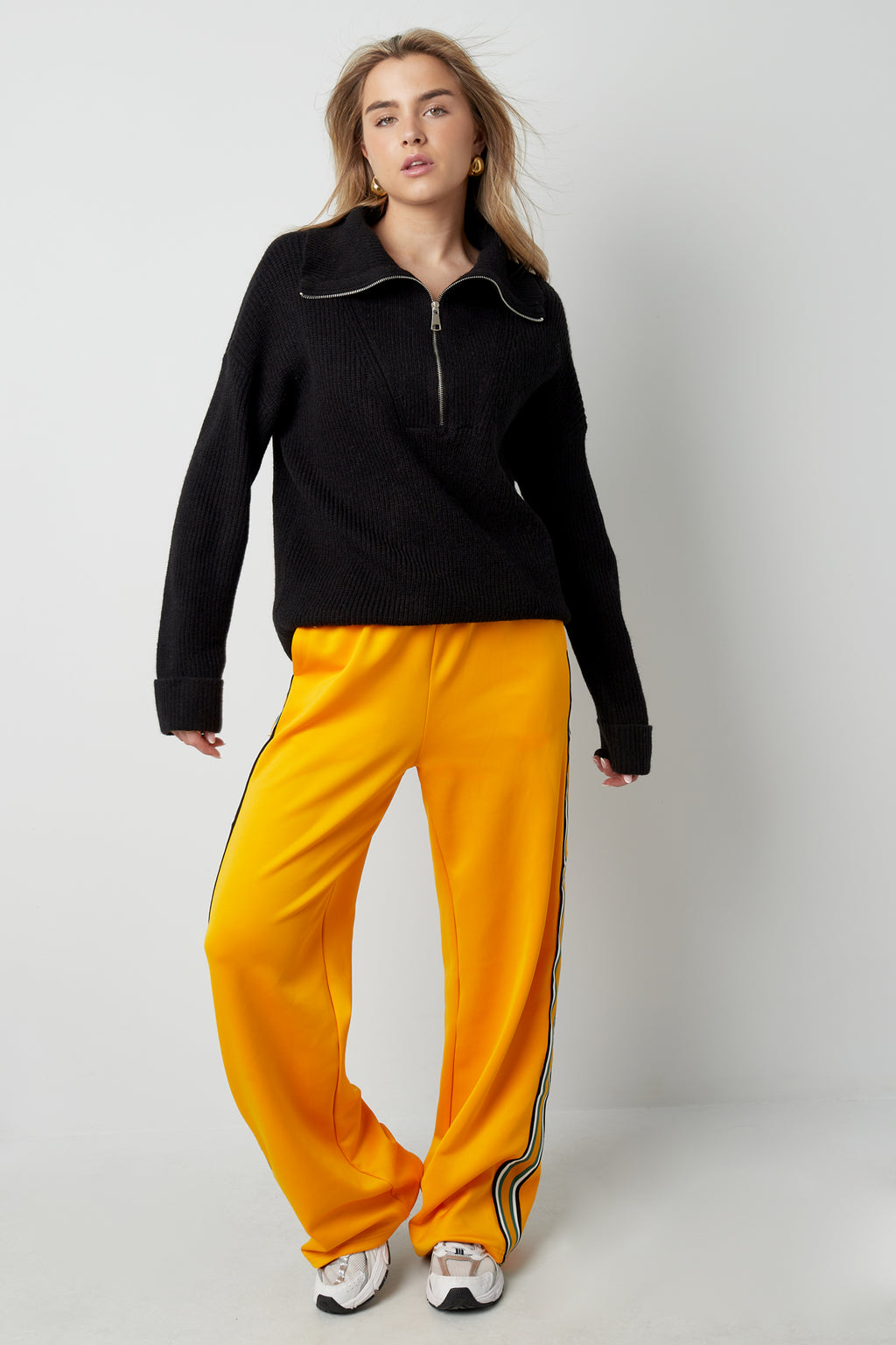 Neutral knit sweater