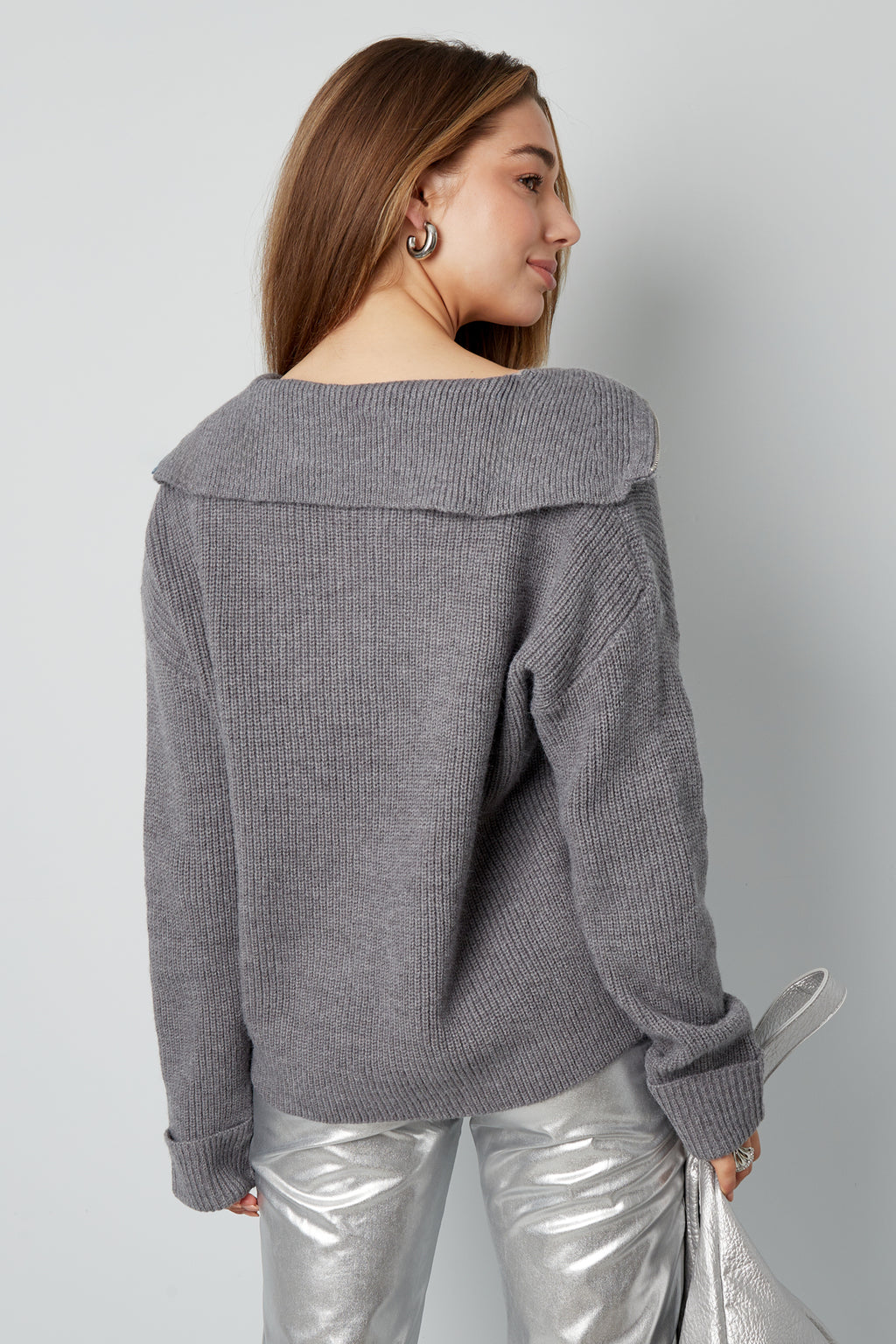 Neutral knit sweater