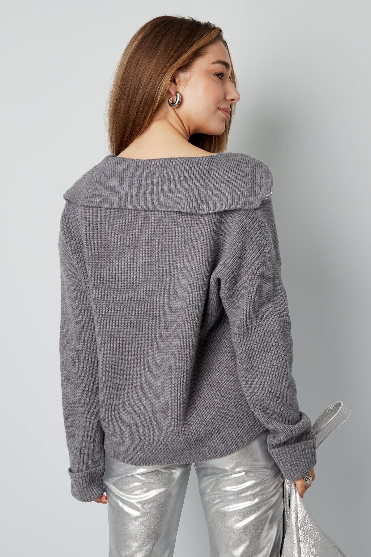 Neutral knit sweater