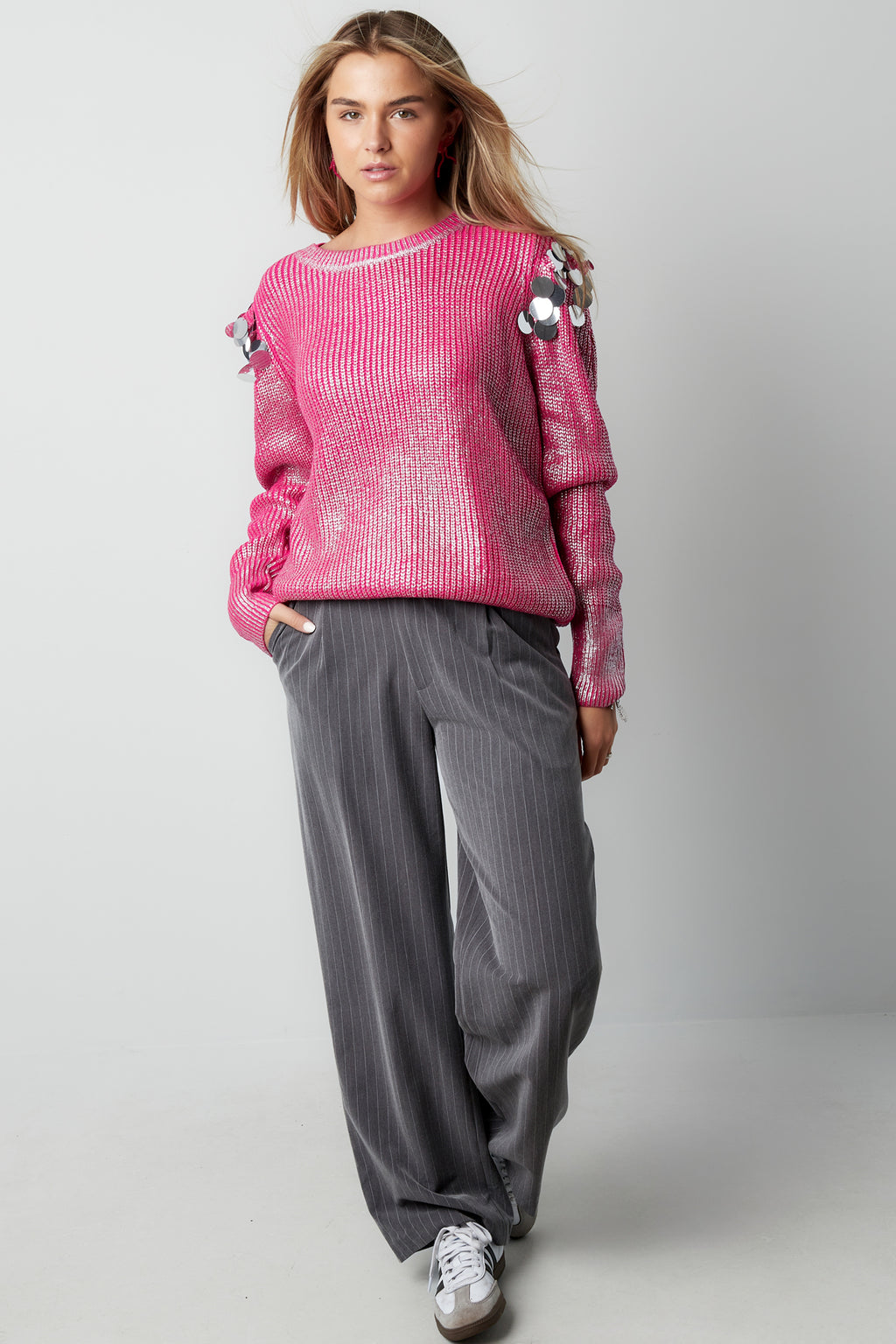 sequin sparkle sweater - black & 