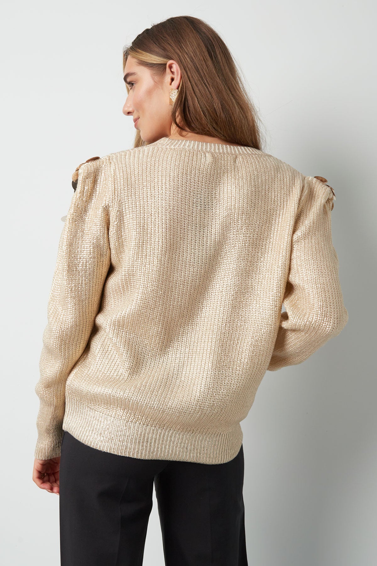 sequin sparkle sweater - black & 