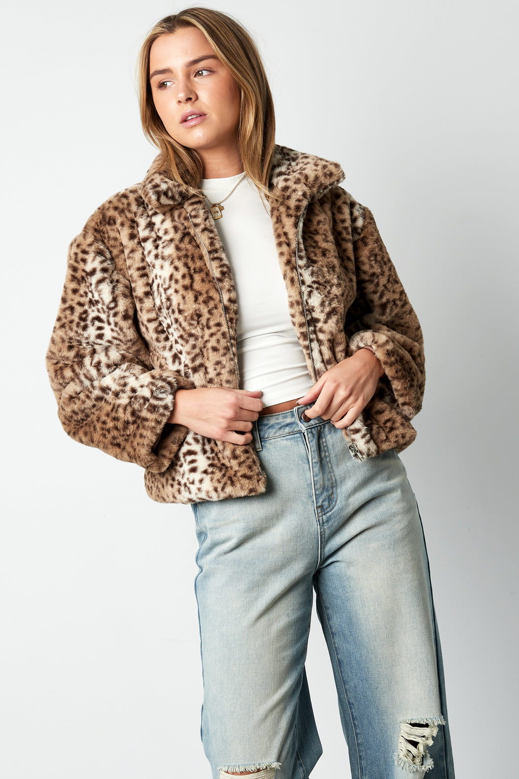 Leopard print jacket