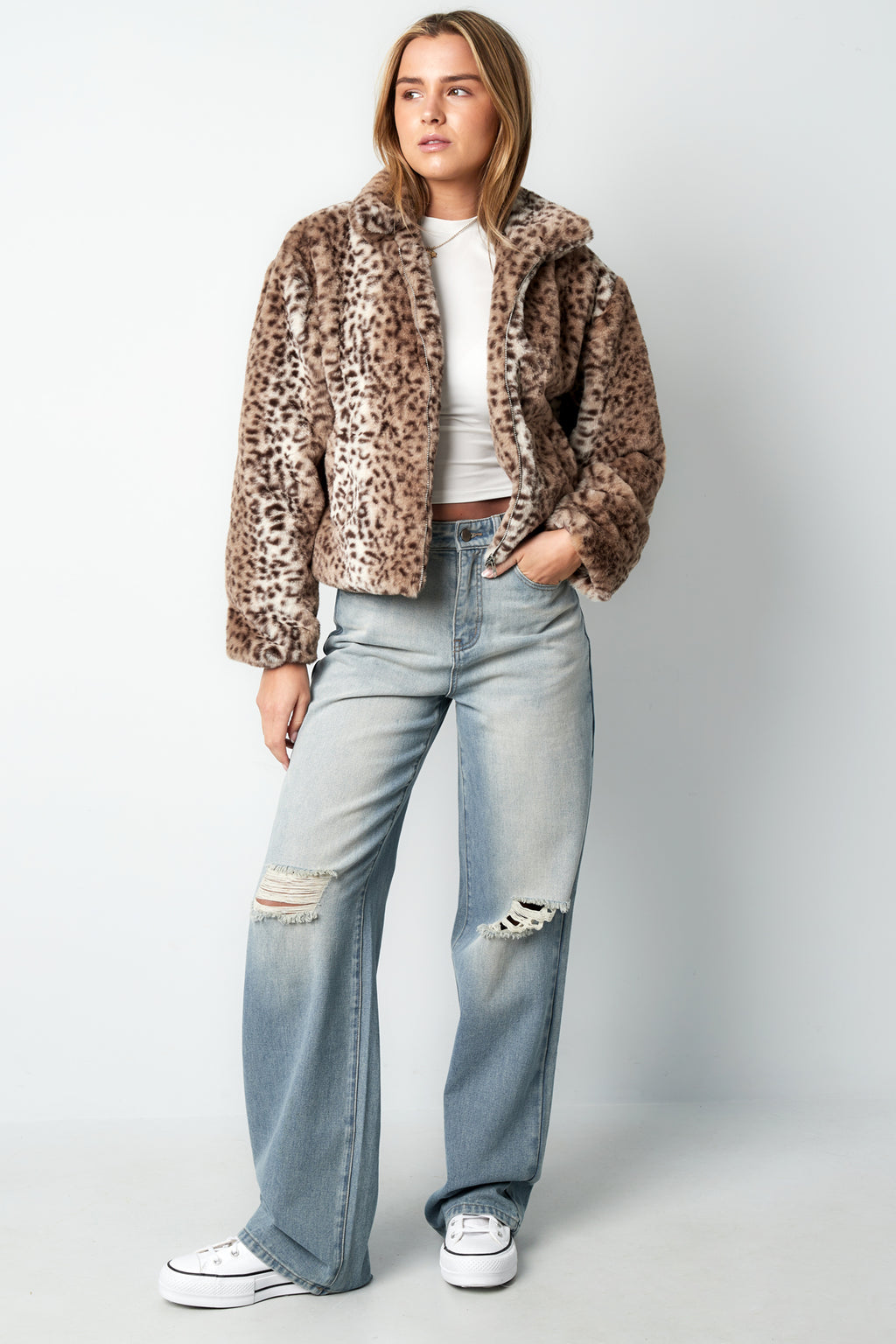 Leopard print jacket