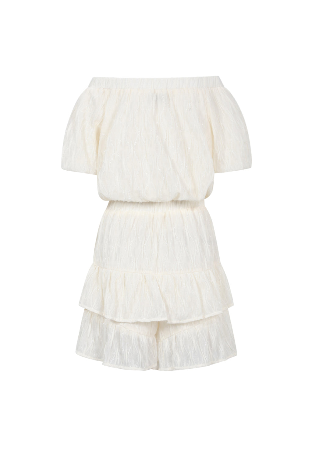 Polyester fiber (polyester) Bodysuits Solid color Casual Spring/Summer Ruffle edge Clothes