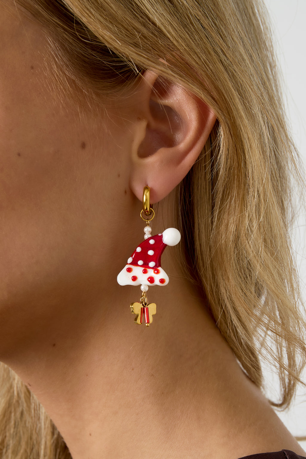 Stainless Steel Drop Earrings Cartoon Casual Christmas Simple Series Women's jewelry