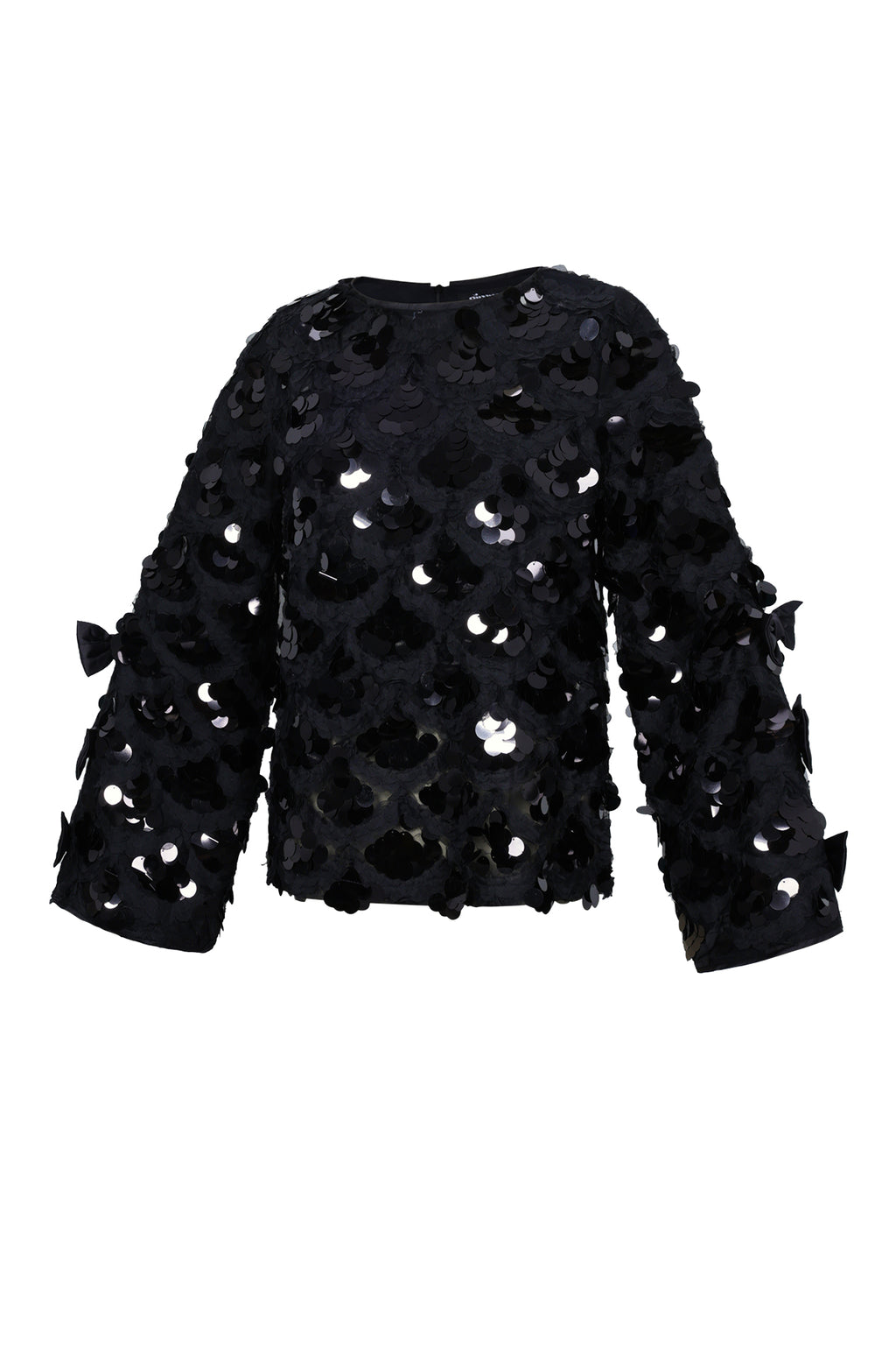 Polyester fiber (polyester) Long sleeve tops Sequins Elegant Fall/Winter  Clothes