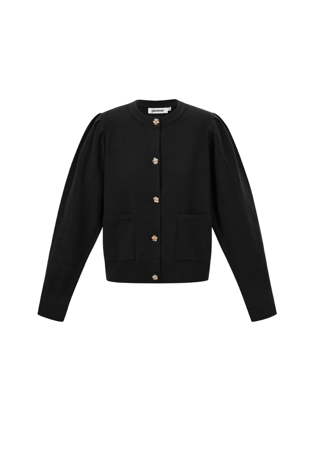 Cardigan with floral buttons