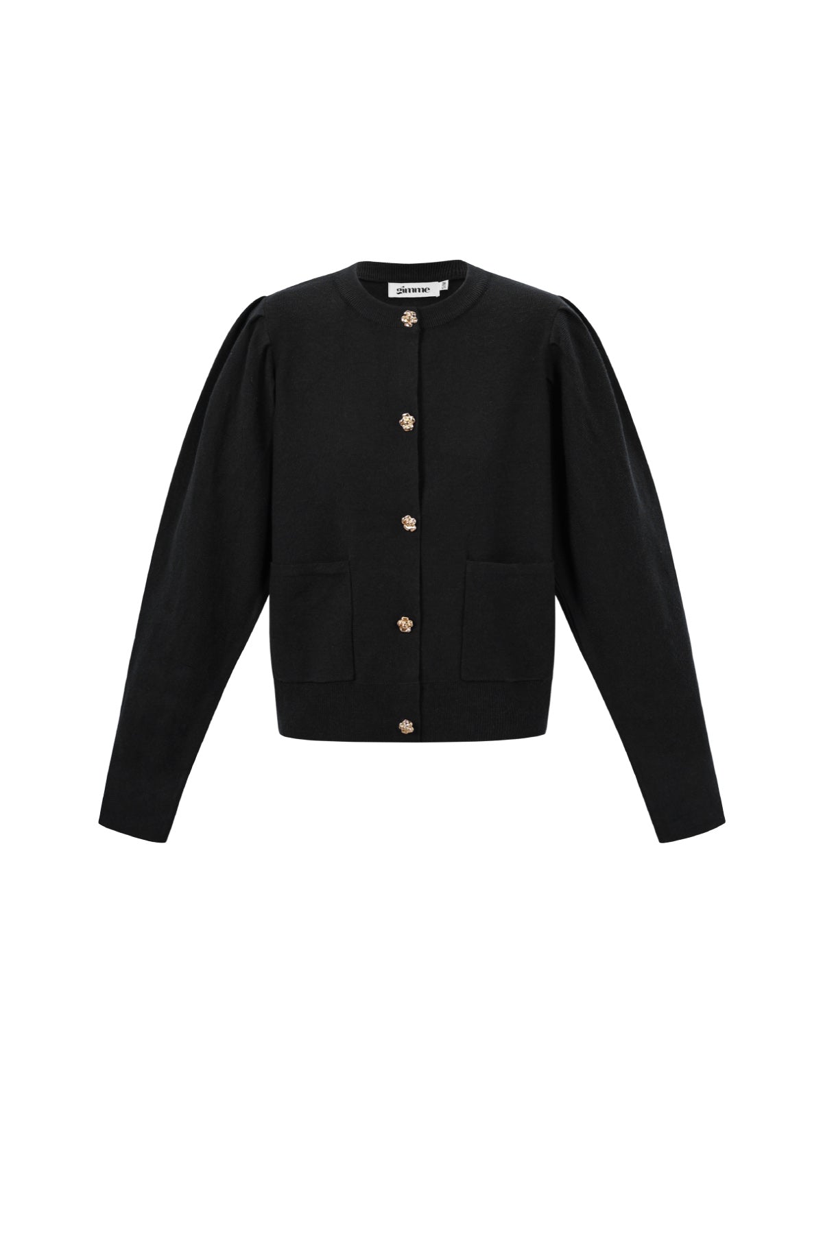 Cardigan with floral buttons