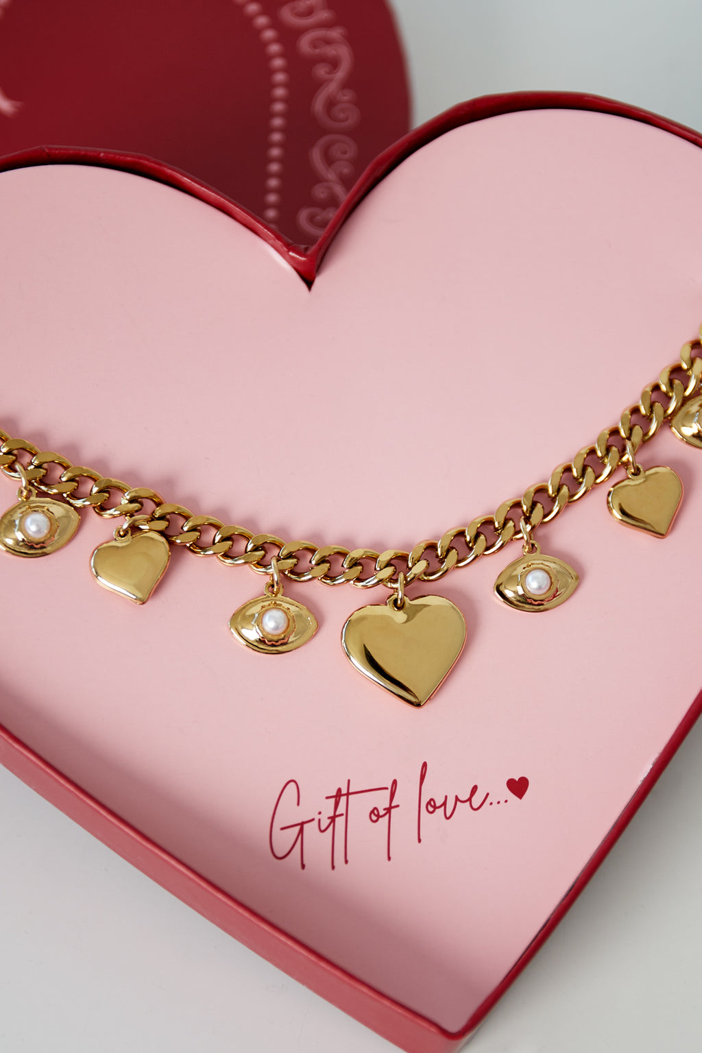 gift of love stainless steel eyes on you necklace