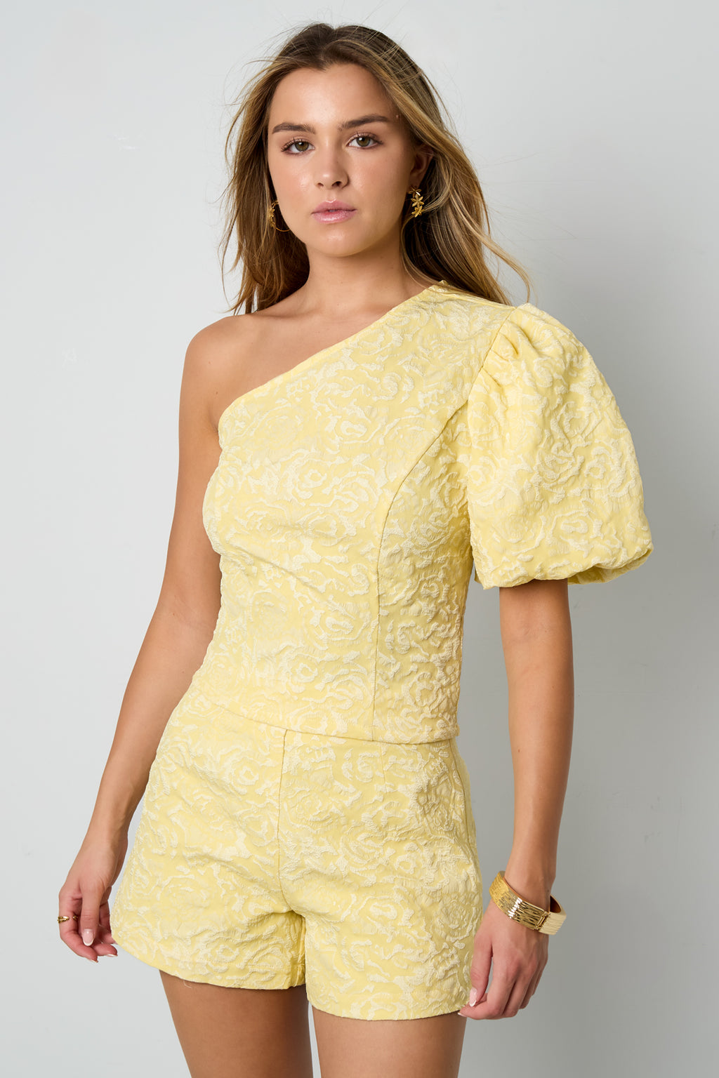 Short sleeve tops Floral print Elegant Spring/Summer