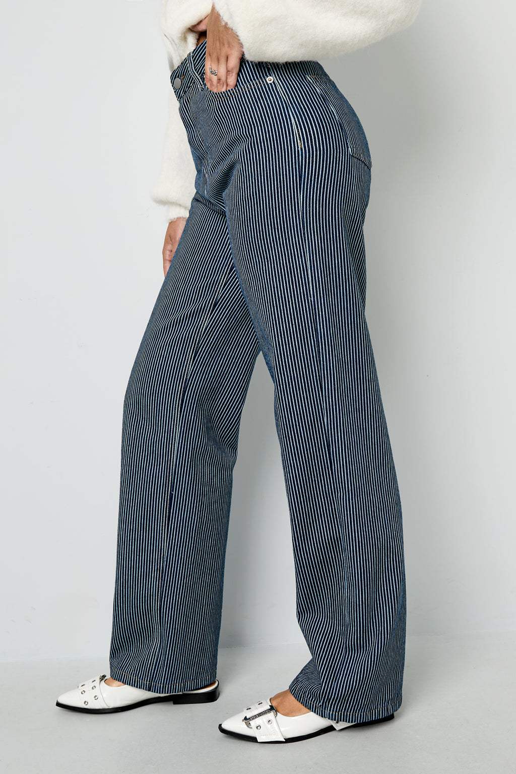 Cotton Denim pants Stripes Casual All Fit  Clothes