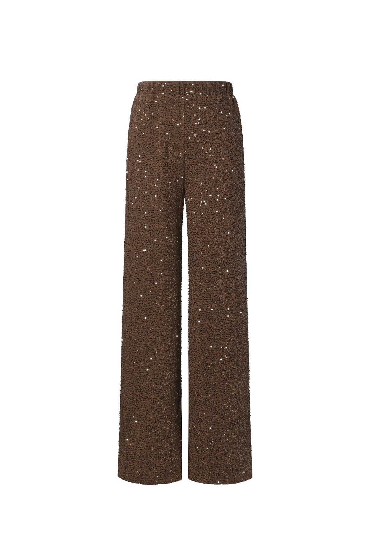 Polyester fiber (polyester) Straight pants Sequins Elegant Fall/Winter  Clothes