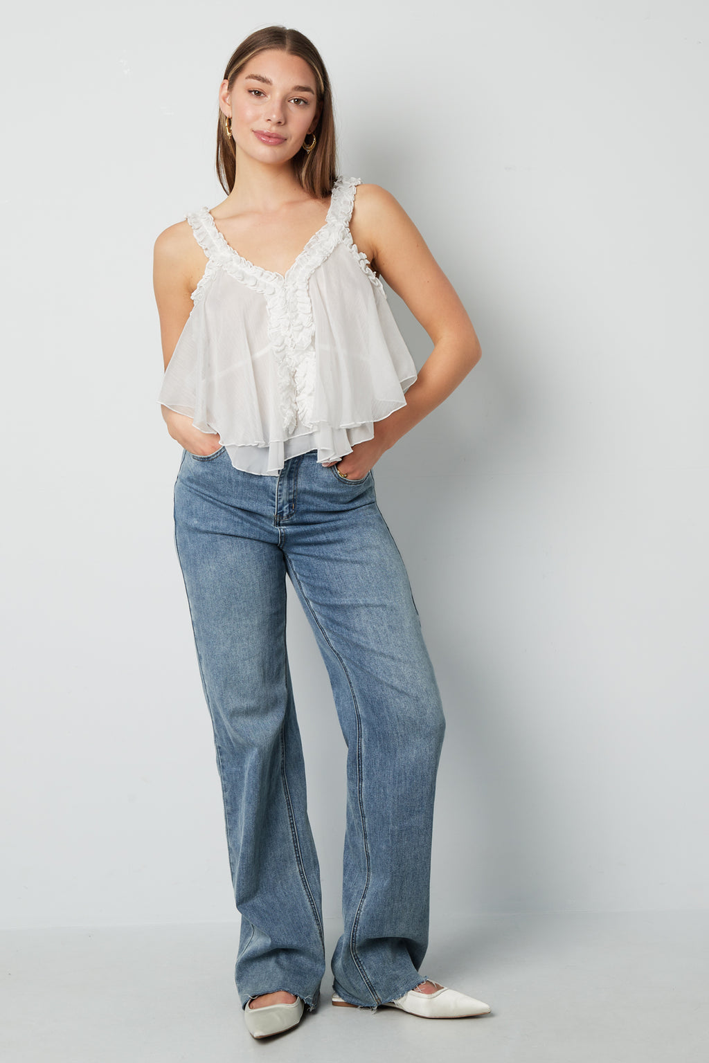 Dreamy ruffle top