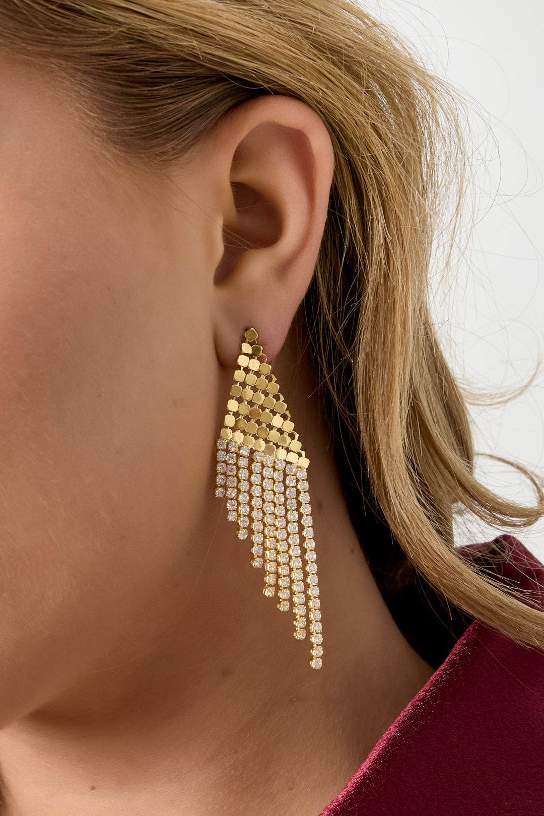 Copper Dangle Earrings Geometric Casual Christmas Simple Series Women's jewelry