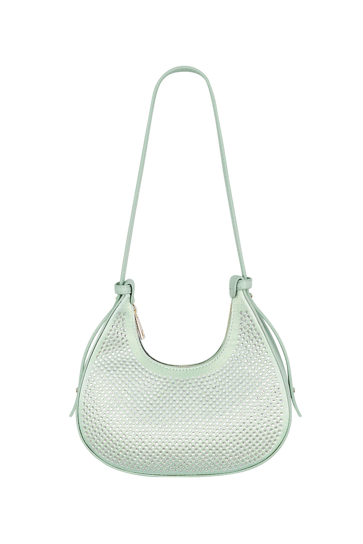 Croissant Bag White Glitters - PU