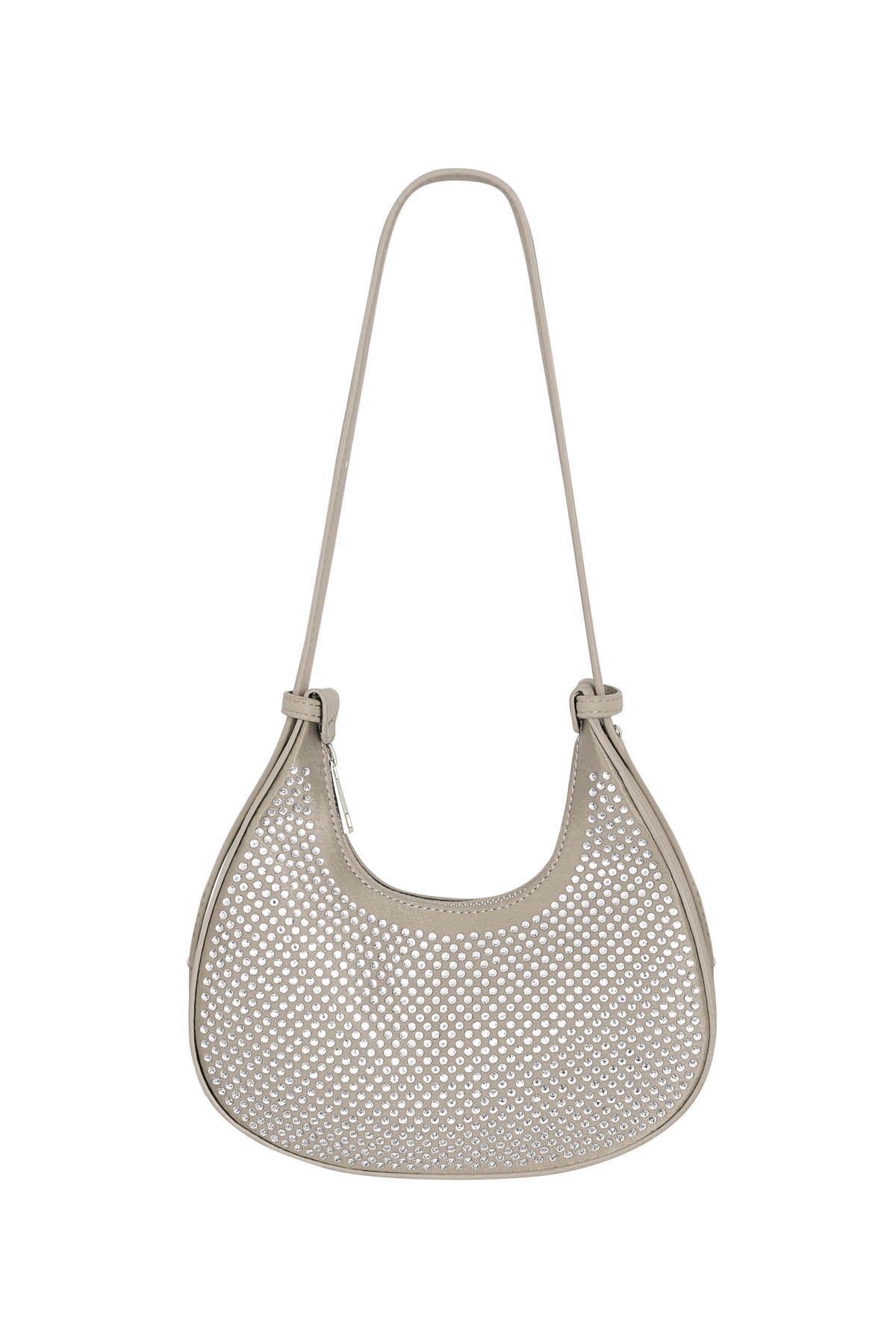 Croissant Bag White Glitters - PU
