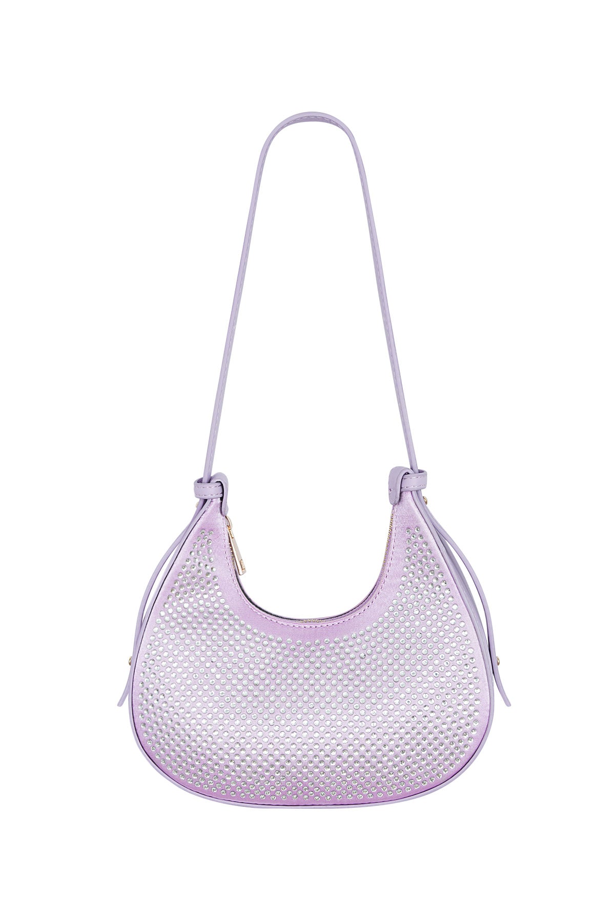Croissant Bag White Glitters - PU