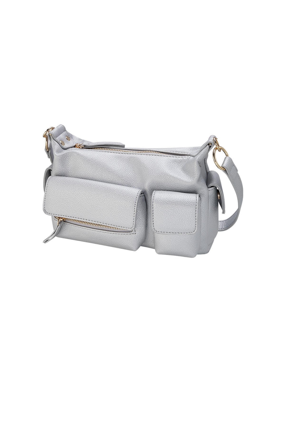 Statement bag with compartments - dark gray 