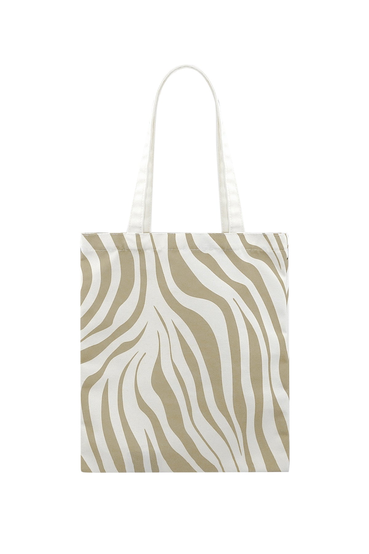 Canvas shopper zebra print