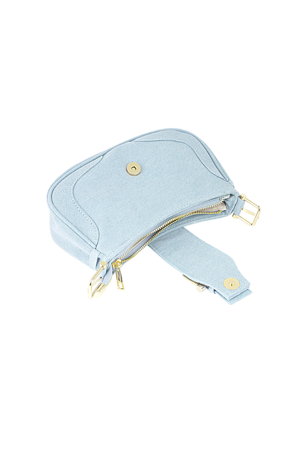 Colored bag with buckle detail