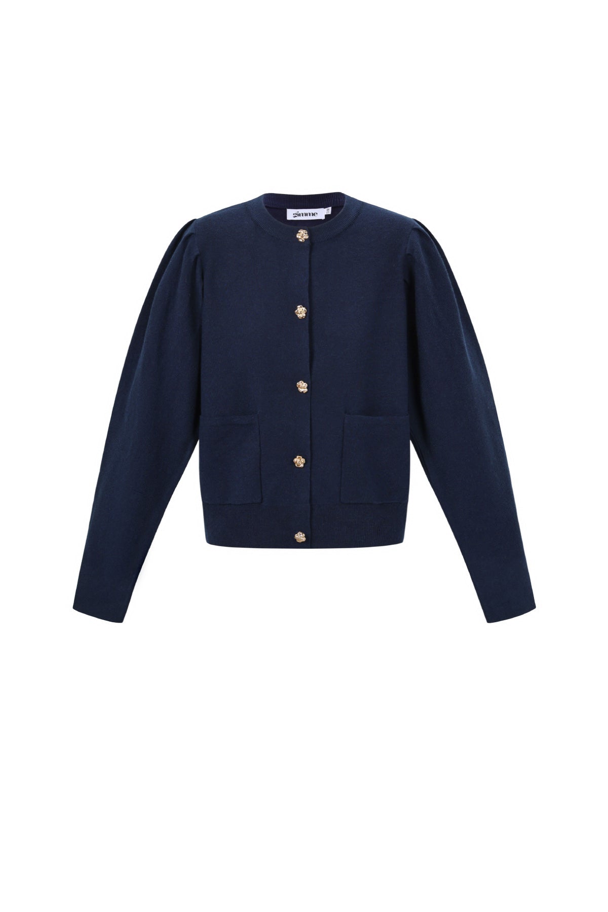 Cardigan with floral buttons