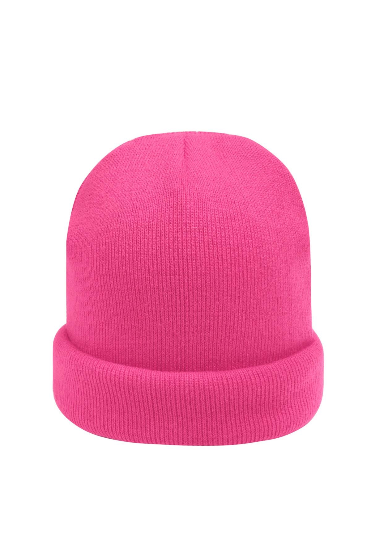 Beanie Rainbow Colors Pale Pink Acrylic