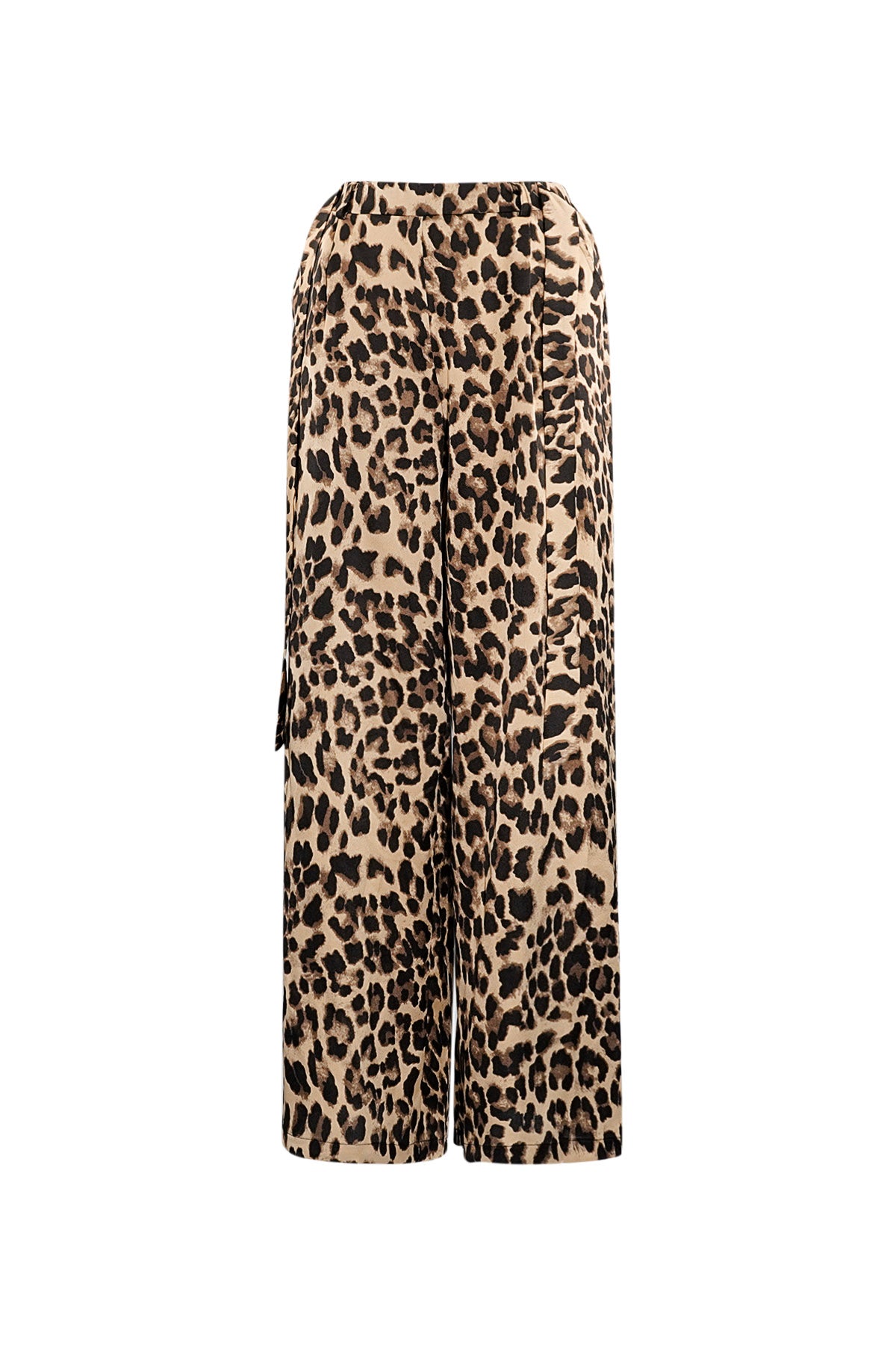 Wide trousers leopard print