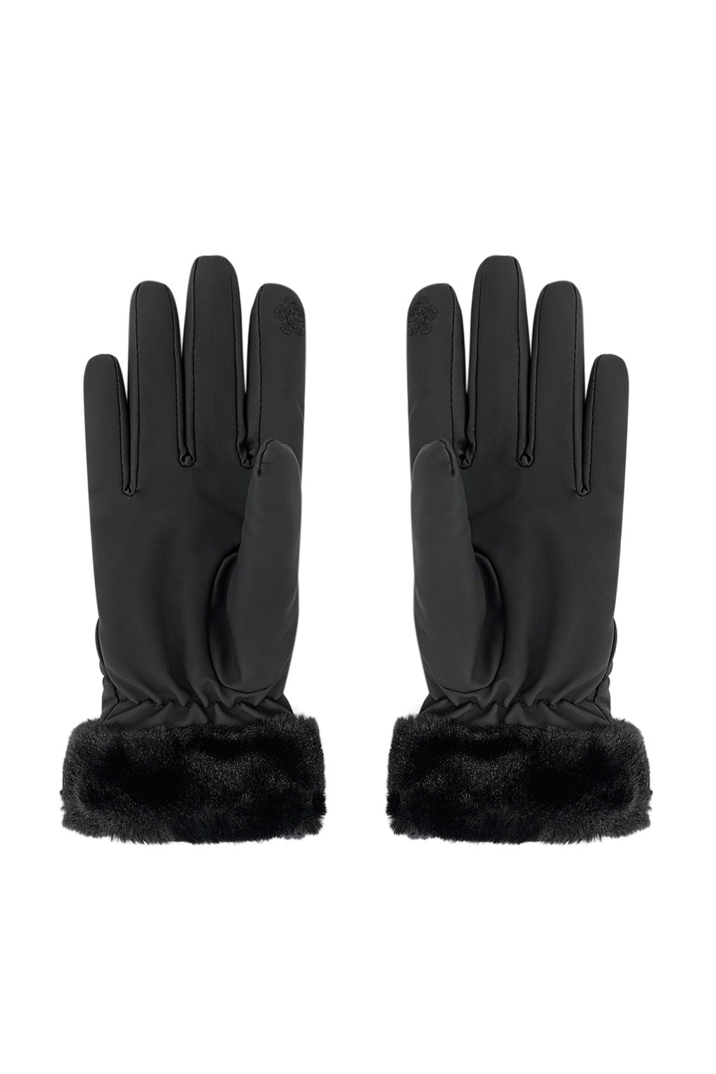 Furry gloves