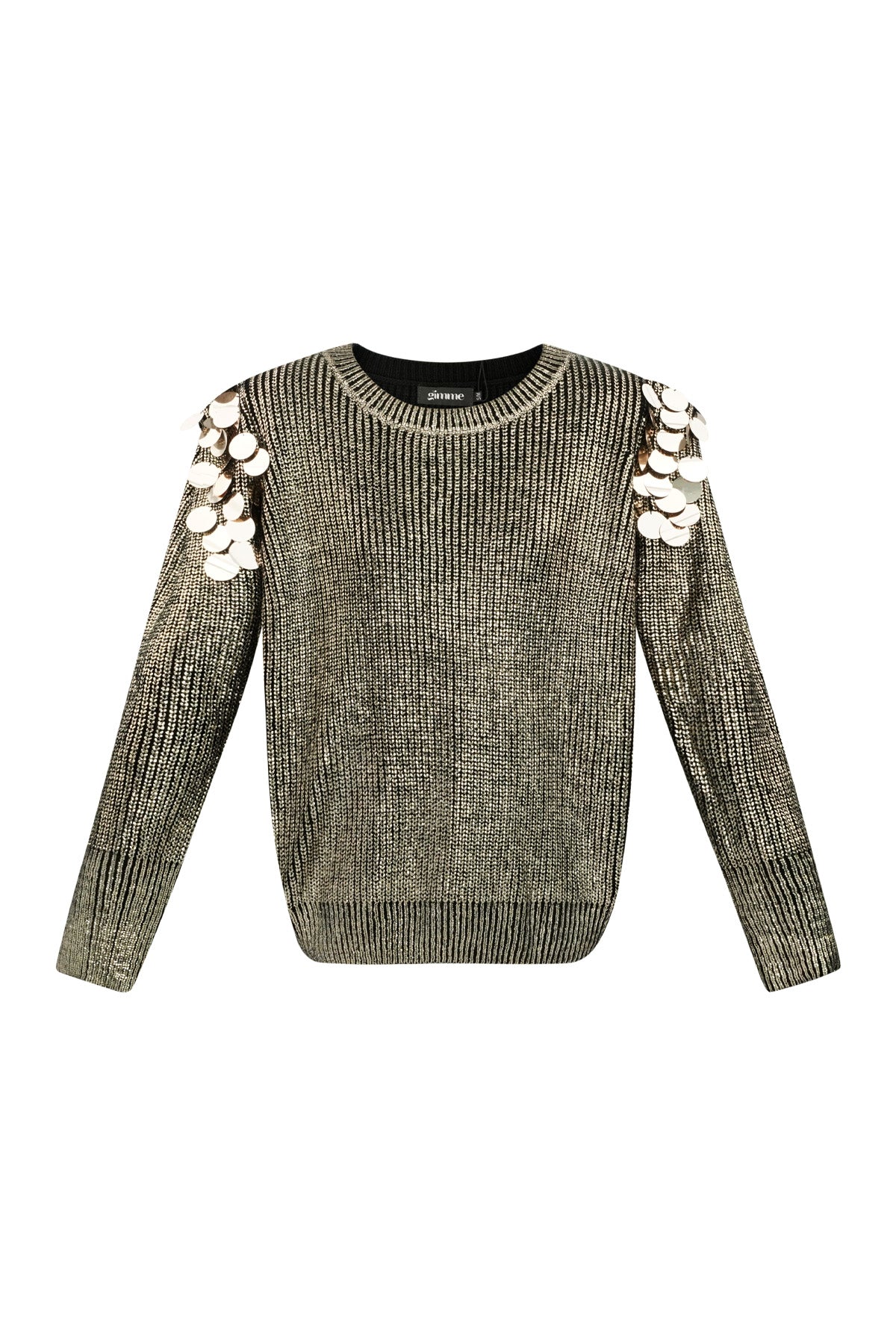 sequin sparkle sweater - black & 
