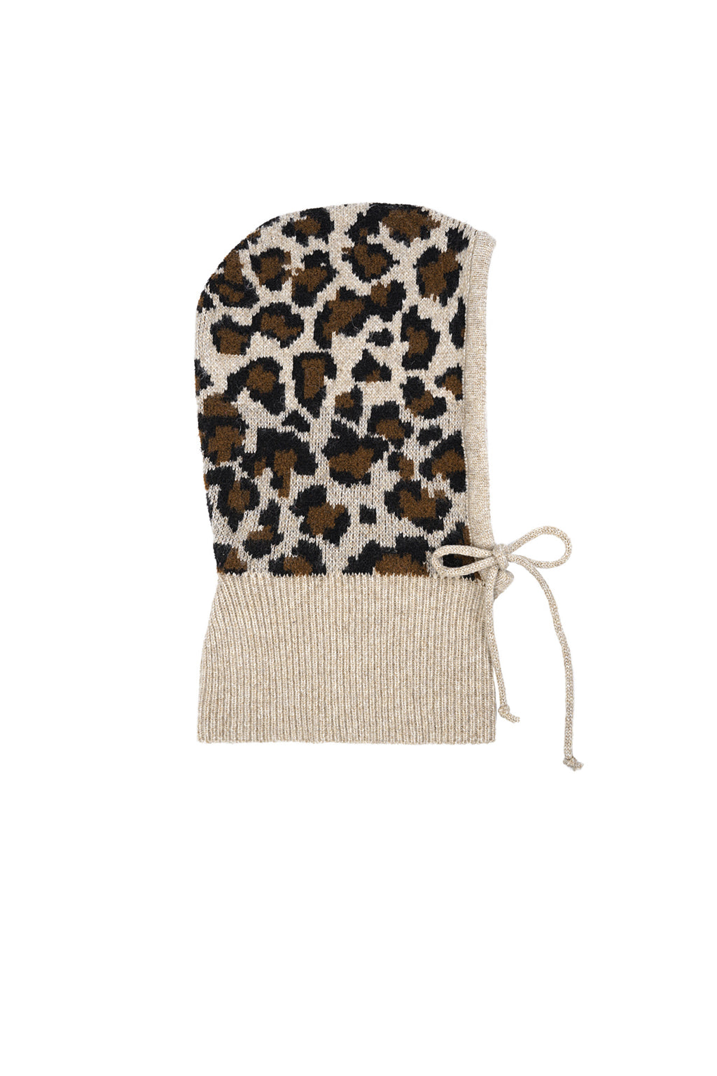 Leopard print balaclava