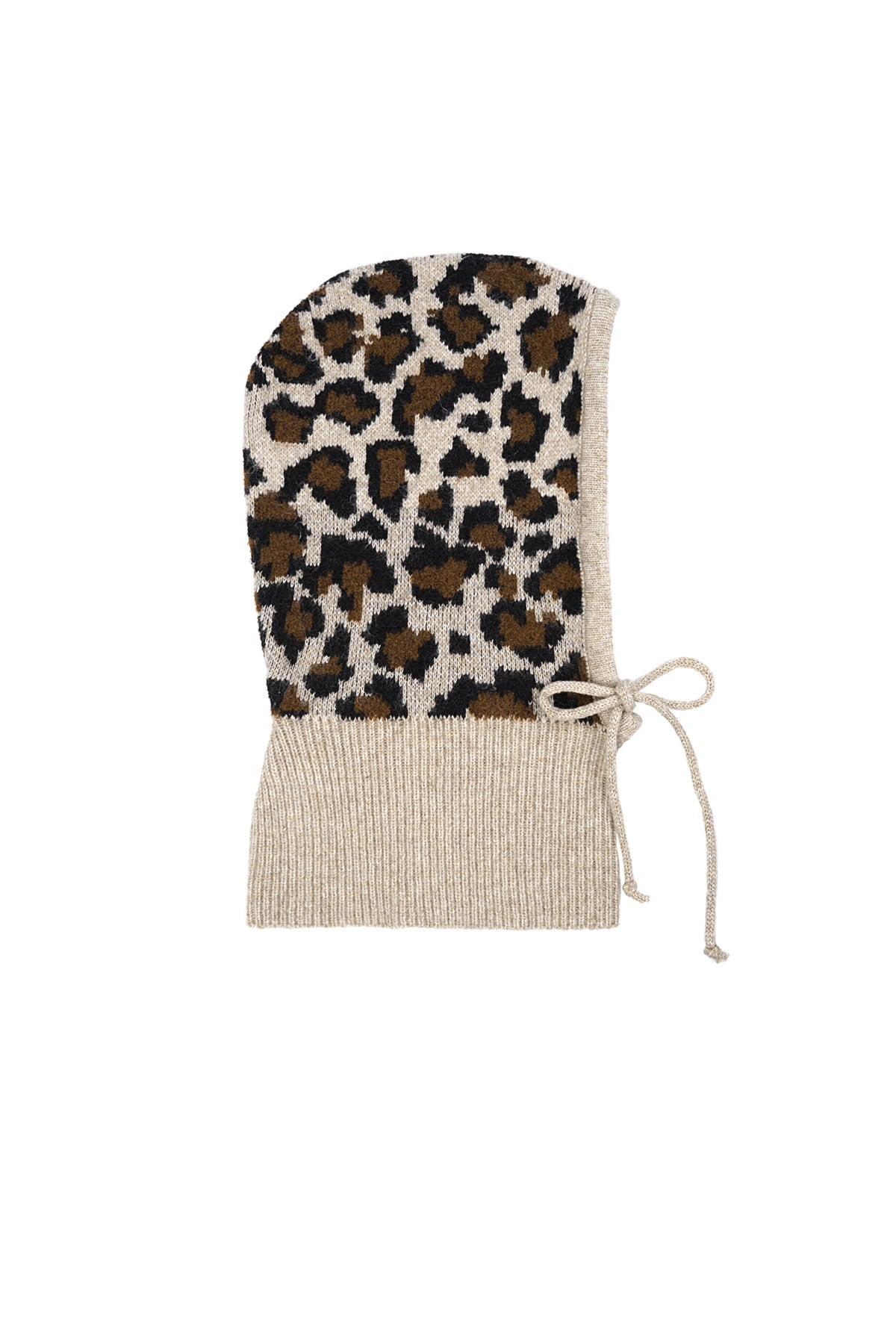 Leopard print balaclava