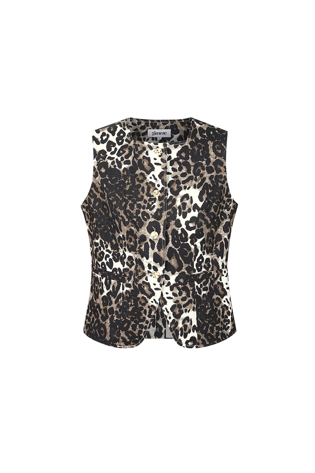 Leopard print vest