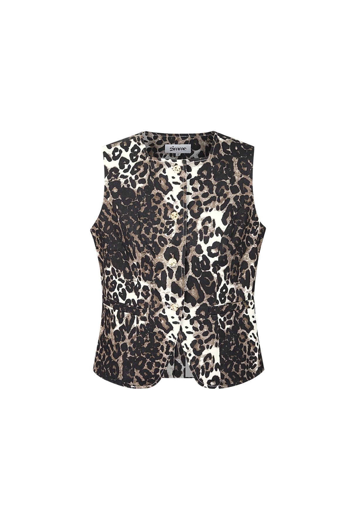 Leopard print vest