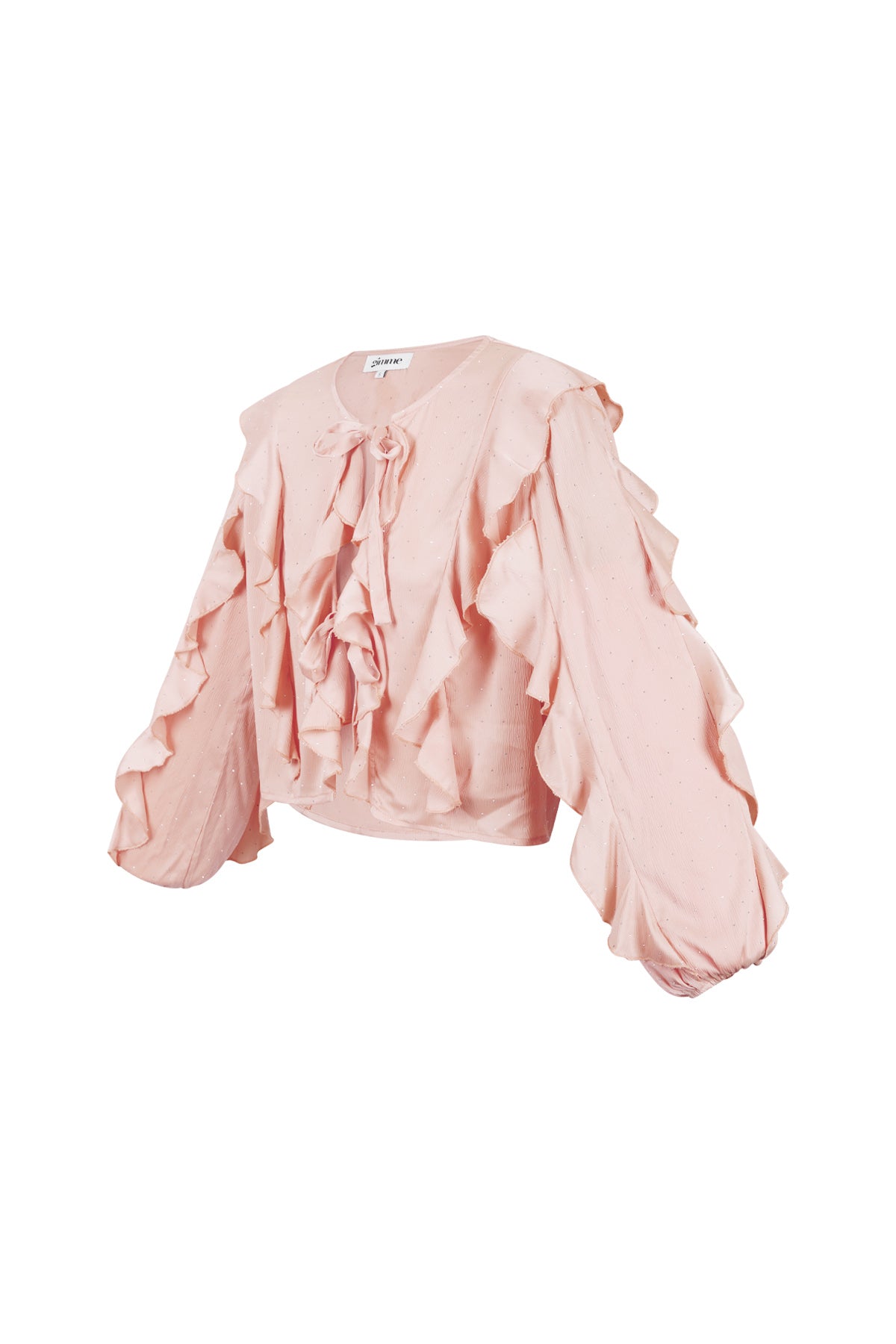 Blouse with ruffles