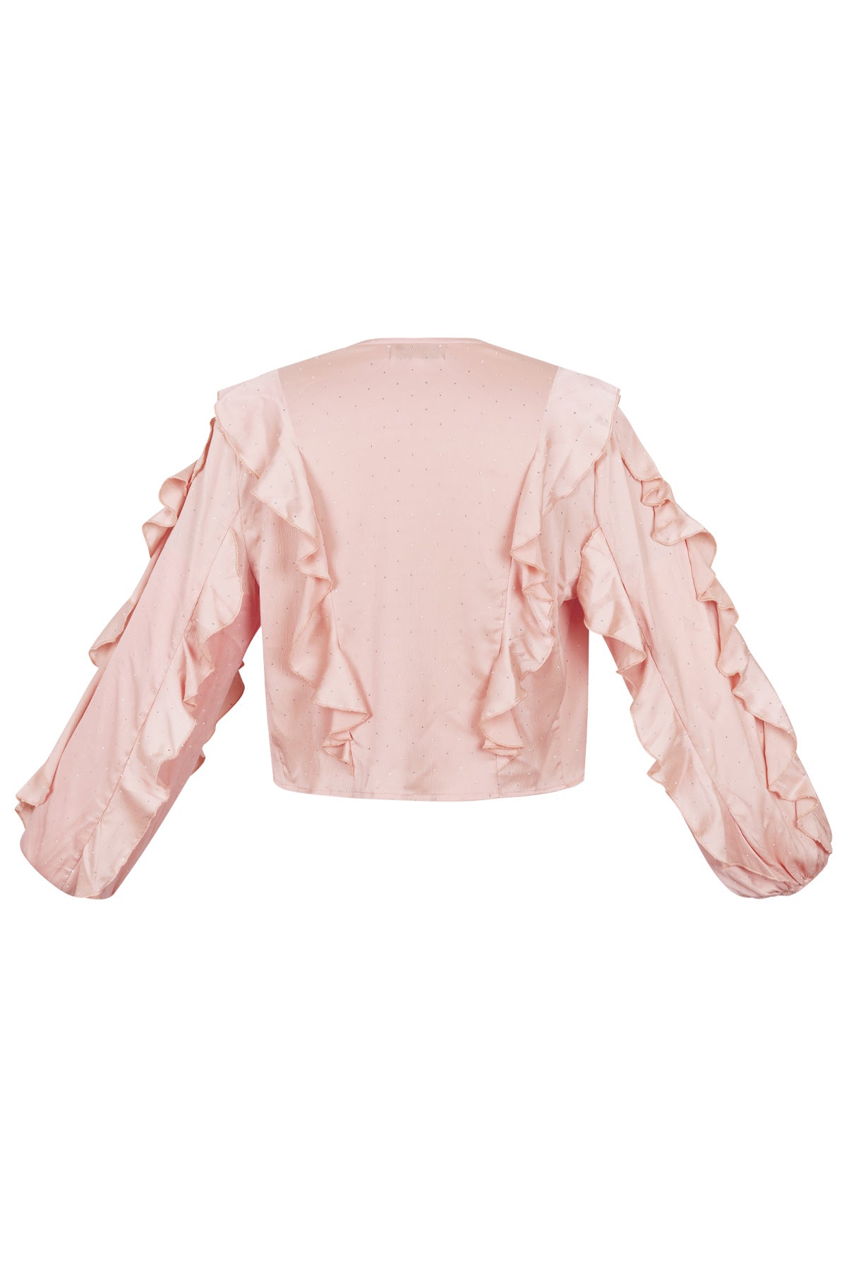 Blouse with ruffles