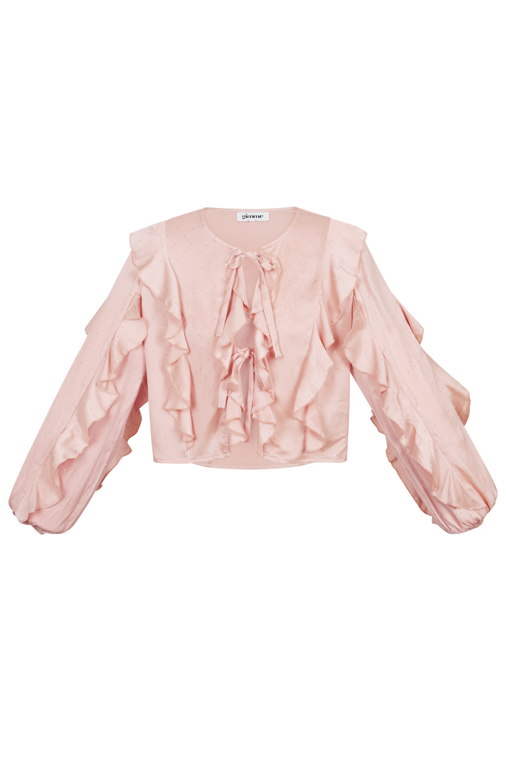 Blouse with ruffles