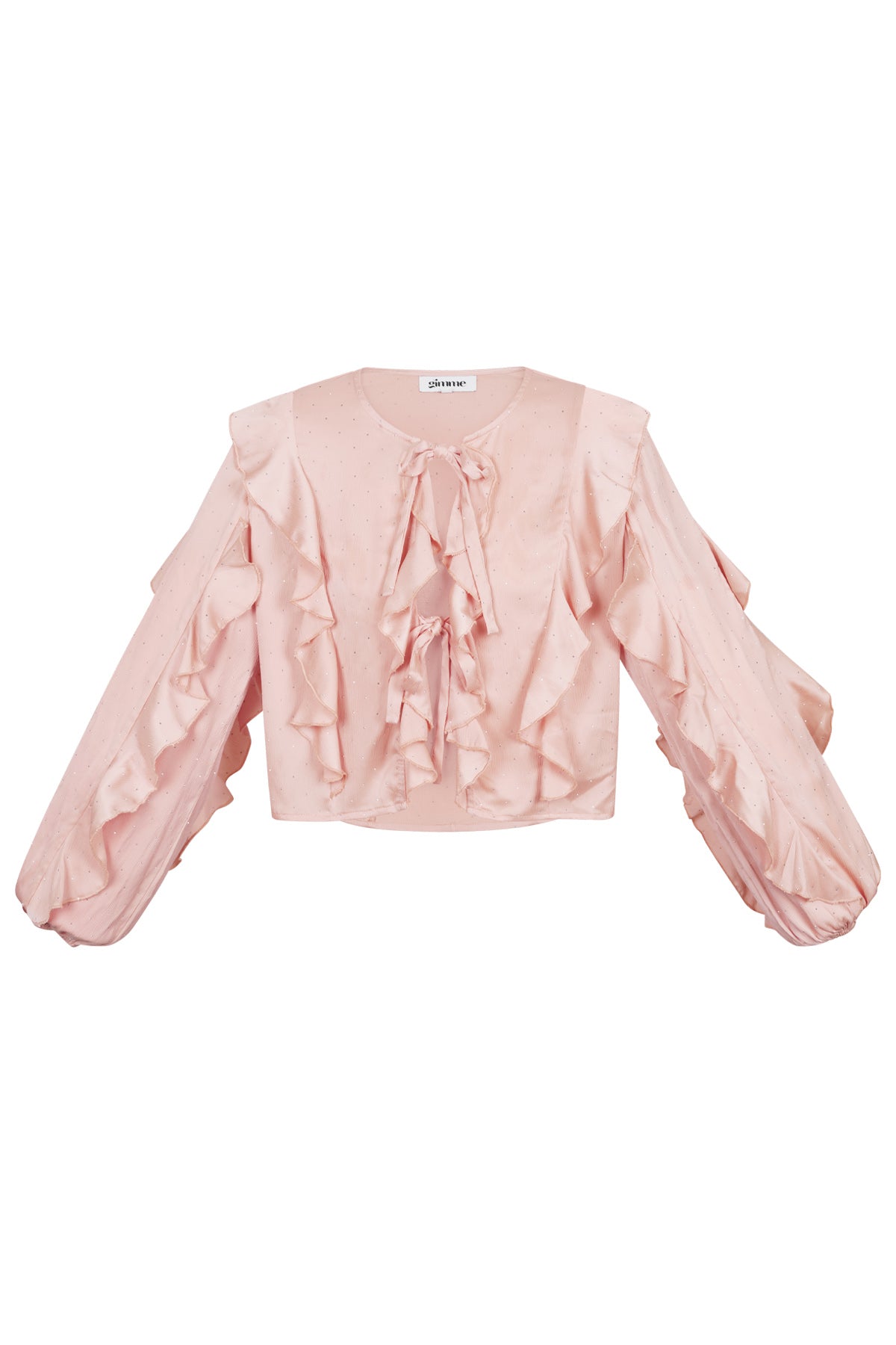 Blouse with ruffles