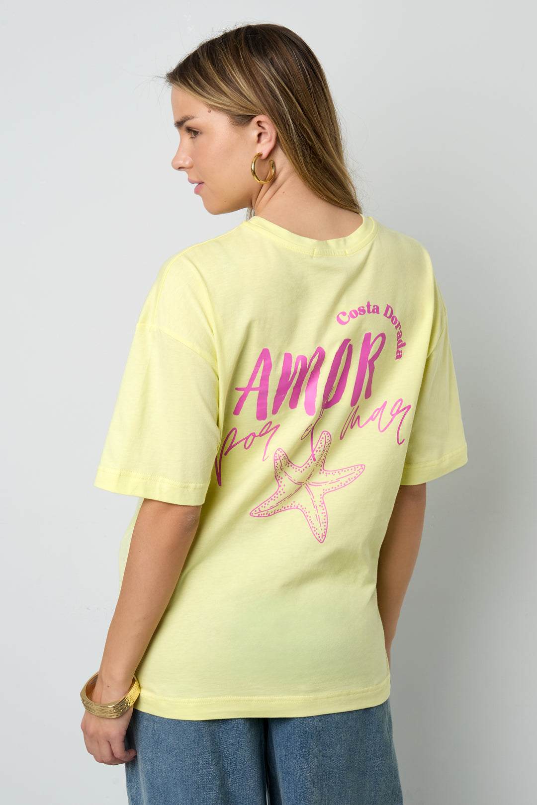 Amor por el mar oversized tee