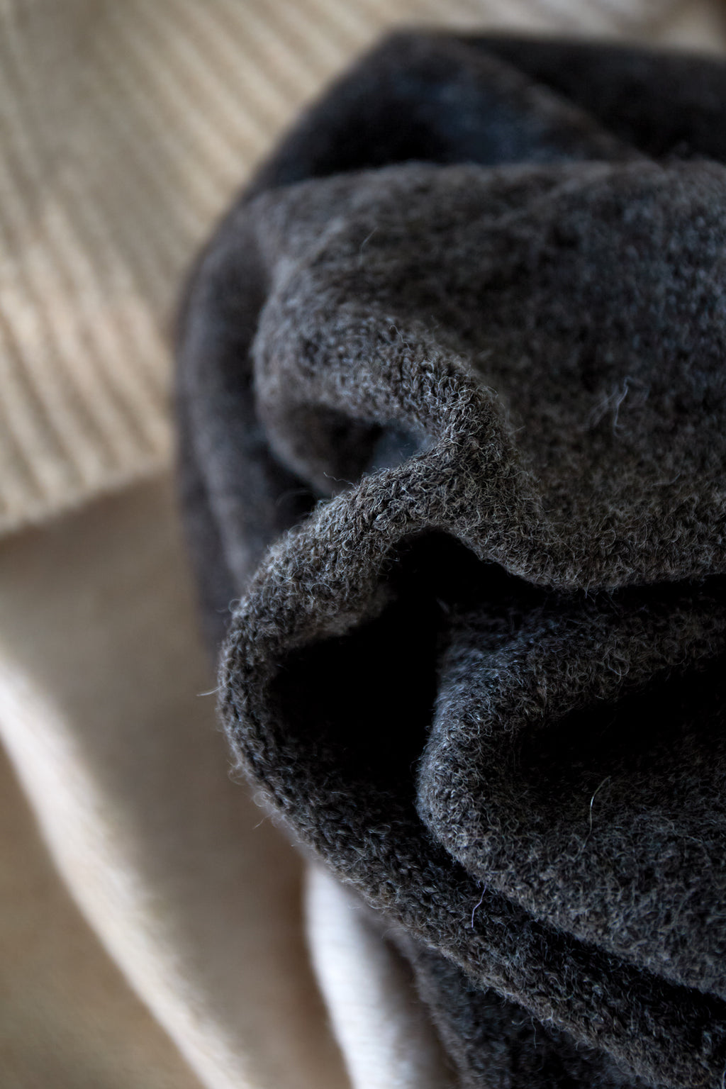 Off the shoulder basic sweater