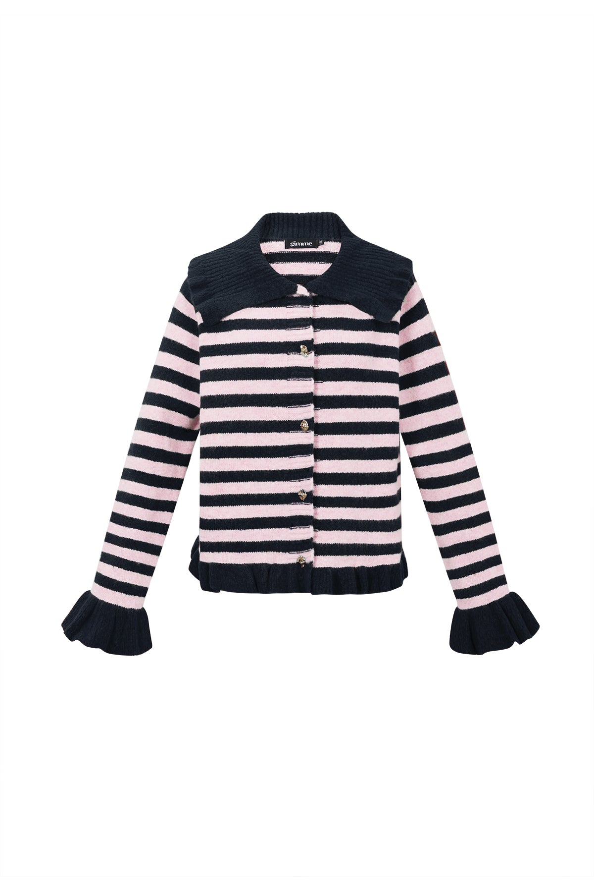 Polyester fiber (polyester) Knit cardigan Stripes Casual Fall/Winter  Clothes