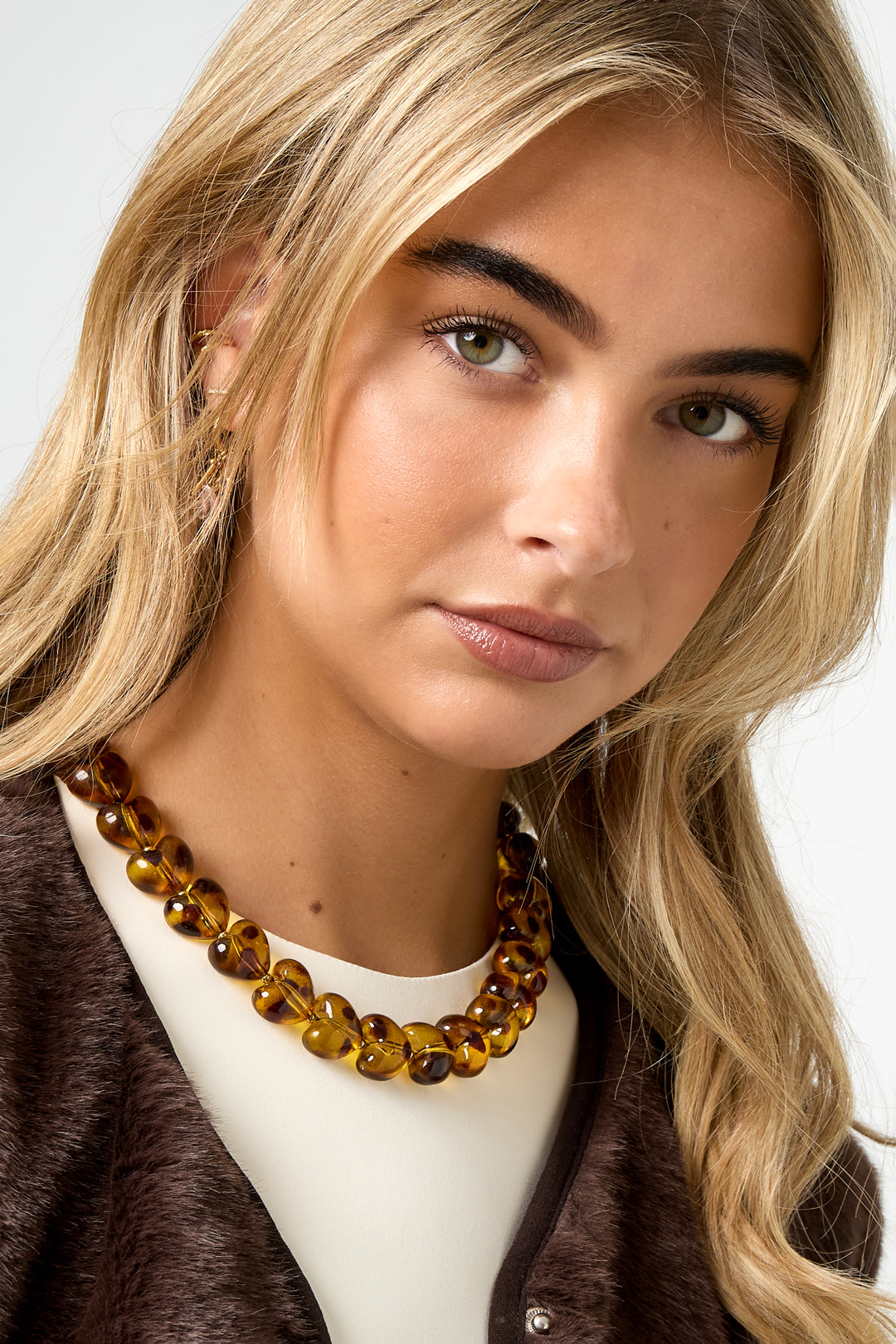 Acrylic Beaded Necklaces Leopard Print Retro Daily Classic Series Women's jewelry