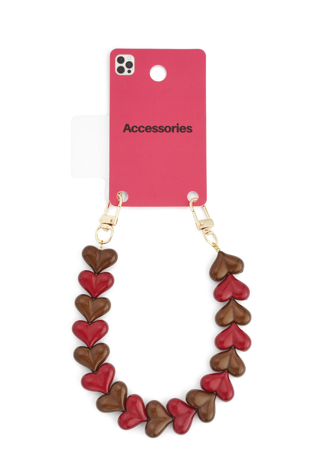 Double heart phone cords