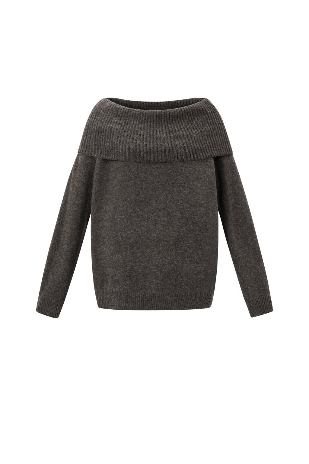 Off the shoulder basic sweater